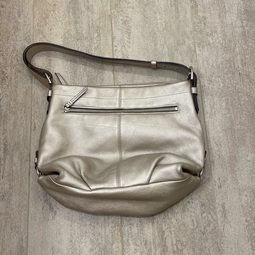 Coach Shiny Pebbled Leather Bag